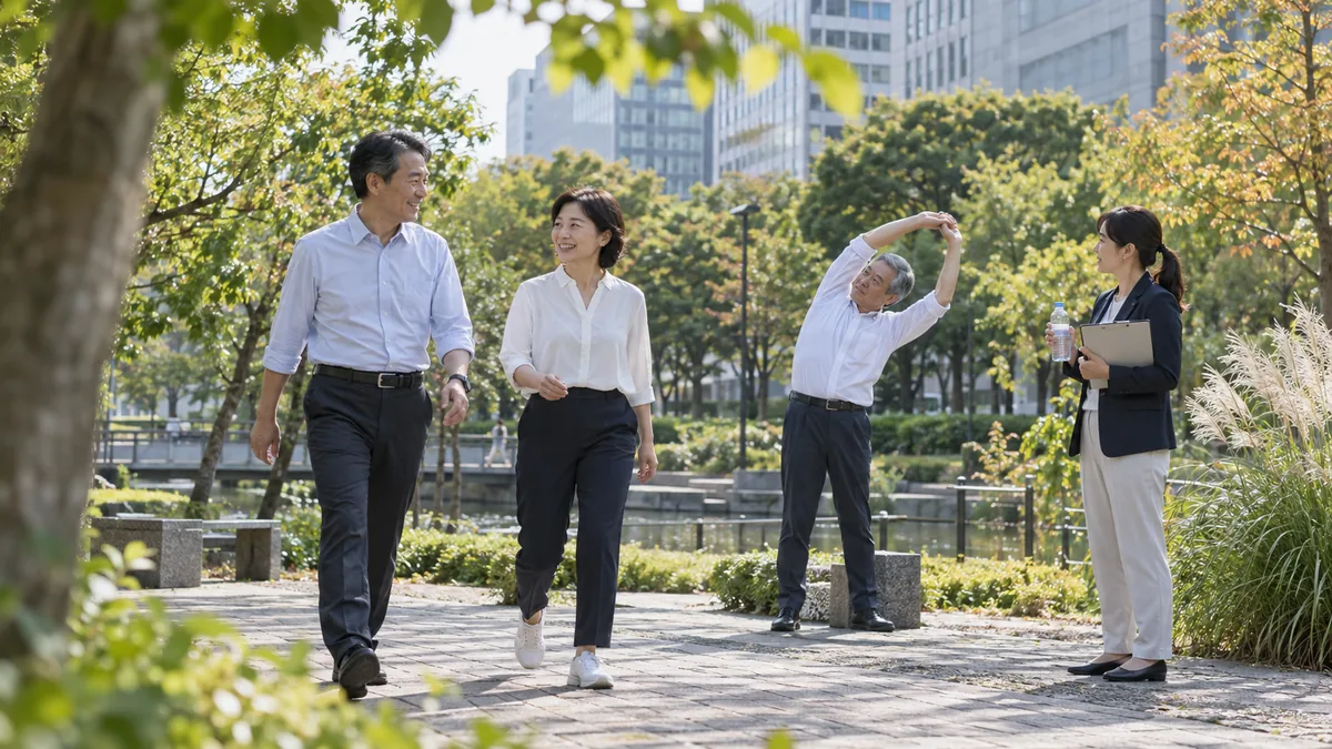 健康増進普及月間に事業者が確認したい支援情報のイメージ